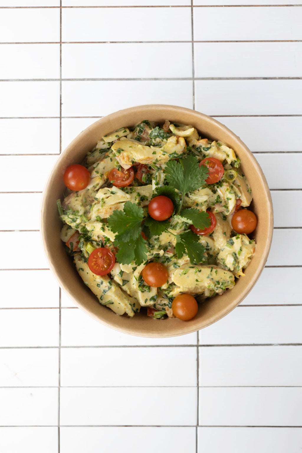 Salade de poulet curry